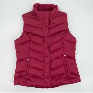 Women's Vintage Red Eddie Bauer Goose Down Puffer